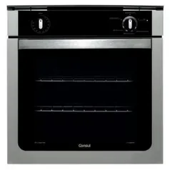 Forno de embutir a gás Consul 78 litros Prata com grill e timer sonoro - 220VCOA84BR - R$835