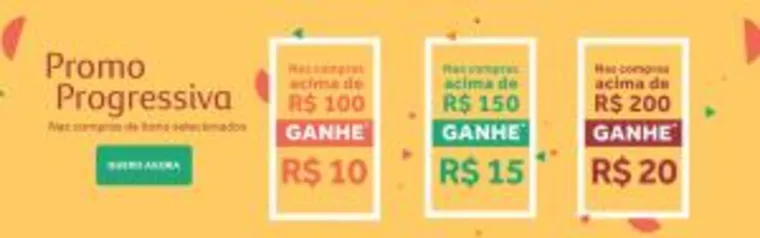 Desconto Progressivo O Boticário, até R$20 OFF