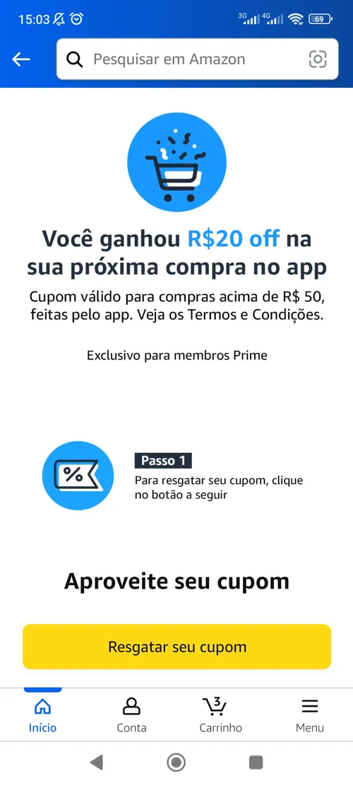 Imagem na descrição da promoção