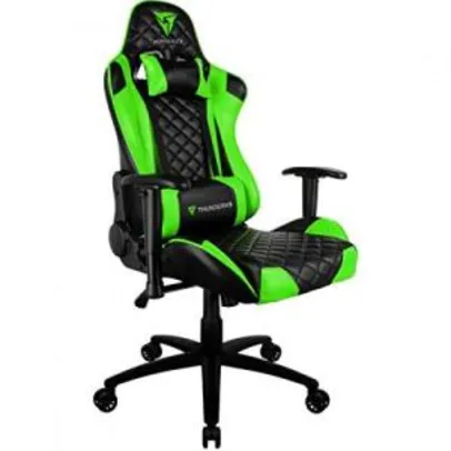 Cadeira Gamer Profissional TGC12 Preta/Verde ThunderX3 | R$1.340