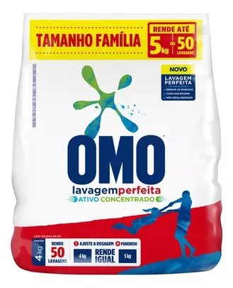  Omo Lavagem Perfeita sabão em pó suave antibacterial 4 kg