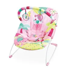 Cadeira de Descanso Mastela Musical Elefante - Até 11kg - Pink- R$42