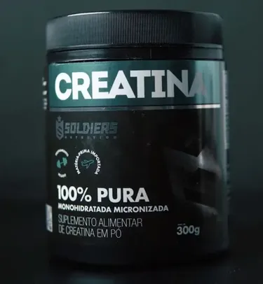 Creatina Monohidratada Pote 300g 100% Pura Soldiers Nutrition