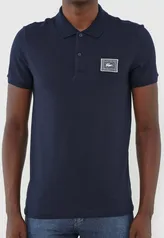 Camisa Polo Lacoste Slim Logo Azul-Marinho