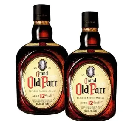 Kit Whisky Old Parr 12 anos 750ml Com 2 unidades