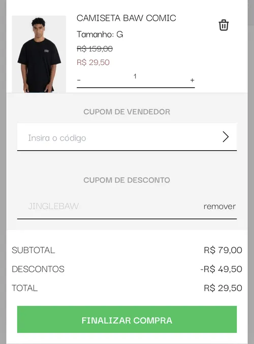 Imagem na descrição da promoção