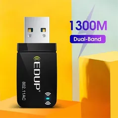 (NOVOS USUÁRIO) mini Adaptador wi-fi Edup 1300mbps | R$10