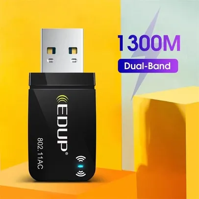 (NOVOS USUÁRIO) mini Adaptador wi-fi Edup 1300mbps | R$10