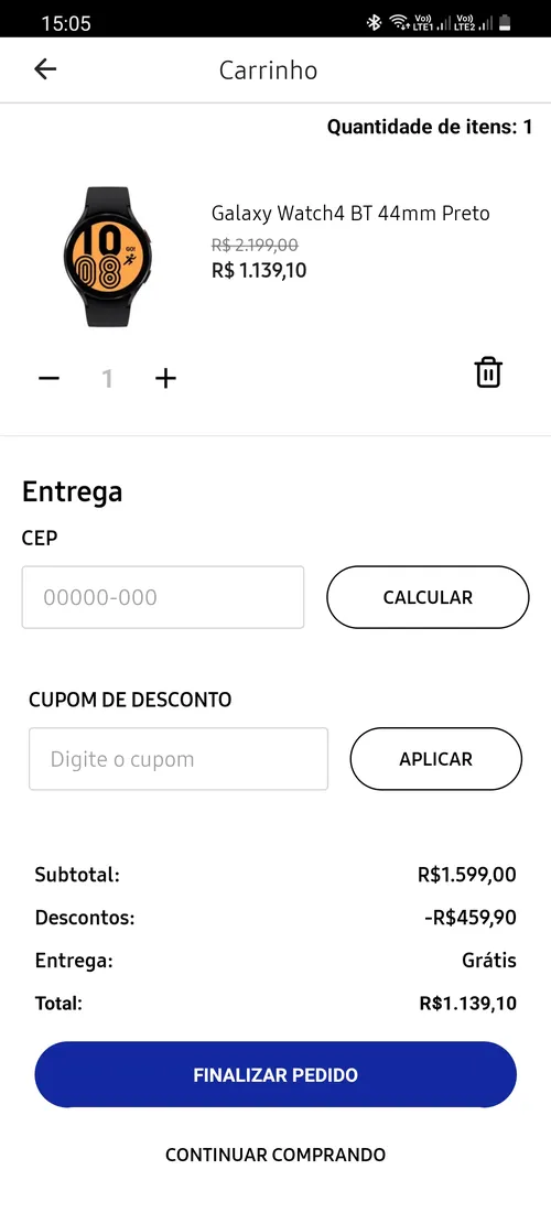 Imagem na descrição da promoção