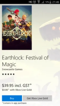 Live - Earthlock: Festival of Magic - Free para Gold
