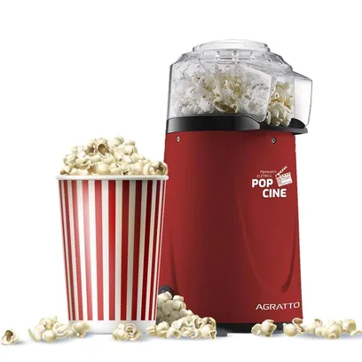 Foto do produto Pipoqueira Elétrica Agratto Pop Cine 1200W Vermelha - 220V