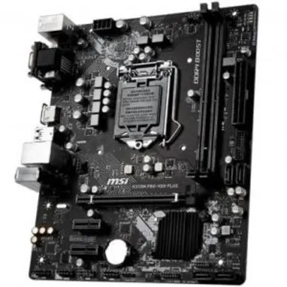 Placa-Mãe MSI H310M Pro-VDH Plus p/ Intel LGA 1151, m-ATX, DDR4 | R$437