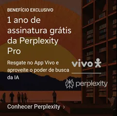 Perplexity Pro | 12 meses grátis