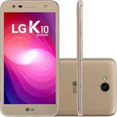 Smartphone Lg K10 Power Dual Chip Android Tela 5,5" Octacore Android 7.0 Nougat 32GB 4G Wi-Fi Câmera 13MP - Dourado 763$ no boleto