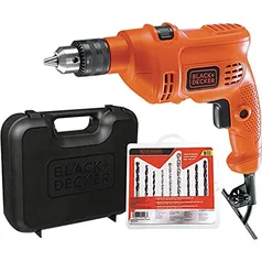 (APP) Black Decker Furadeira de Impacto 10mm, Potência 560W - Com Maleta e 9 brocas - 110V