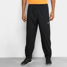 Calça Nike Run Stripe Woven Masculina - Preto e Prata