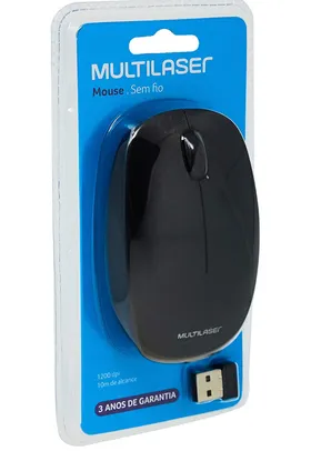 [PRIME] Mouse sem fio Multilaser 2.4 GHz | R$27