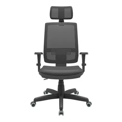 [AME R$789] Cadeira de escritório Brizza Plaxmetal com braço 3D | R$896