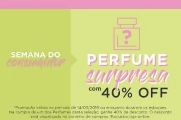Perfume Surpresa com 40% OFF