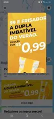 [Recife] Picolé Frisabor por 0,99 + 20% na próxima corrida com a 99