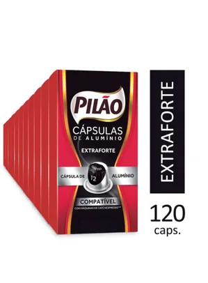 Kit 120 Cápsulas Café Pilão Extra Forte 12