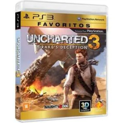 [Americanas] Uncharted 3 Edição Favoritos - Ps3 - R$30