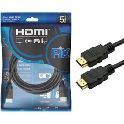 [Prime] Cabo HDMI x HDMI 1.4 4K 5M | R$ 14