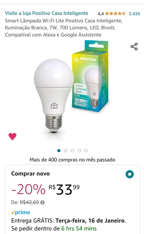 Imagem na descrição da promoção