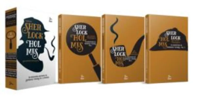 Saindo por R$ 23: Box - o Essencial Sherlock Holmes - 3 Volumes | Pelando