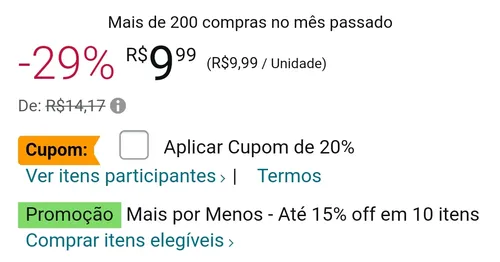 Imagem na descrição da promoção