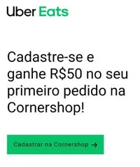 R$50 OFF em compras acima de R$100 na Cornershop