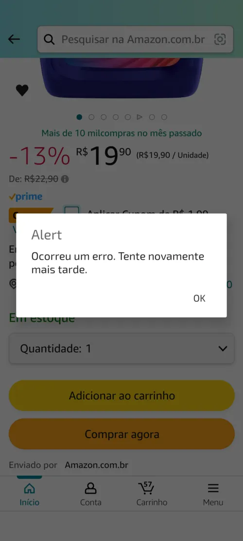 Imagem na descrição da promoção