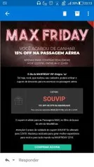 15% OFF NO SITE DA MAXMILHAS