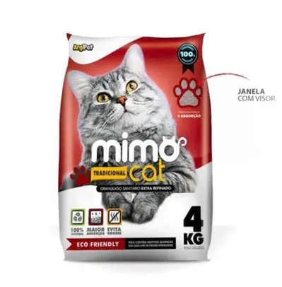 Areia higiênica mimo cat tradicional 4kg