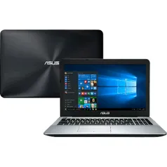 Notebook Asus X555UB-BRA-XX299T Core 6° i5 8GB ram (NVidia 940m 2GB ) 1TB Tela LED 15,6" Windows 10 - Preto