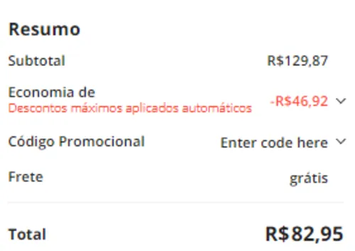 Imagem na descrição da promoção