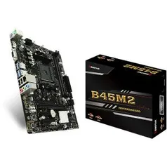 Placa Mãe Biostar B45M2, Chipset B350, AMD AM4, mATX, DDR4