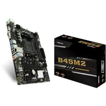 Placa Mãe Biostar B45M2, Chipset B350, AMD AM4, mATX, DDR4