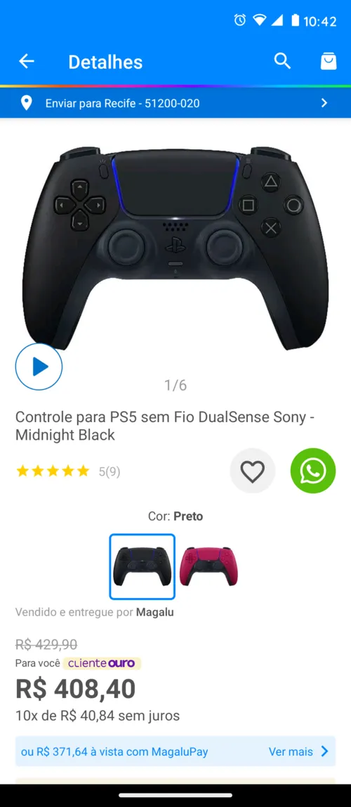 Imagem na descrição da promoção