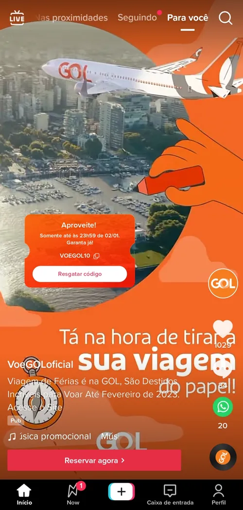 Imagem na descrição da promoção