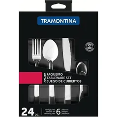 (AME) Faqueiro Inox 24 Peças Malibu - Tramontina