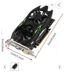 Placa gráfica profissional GTX1050TI 4GB DDR5 128Bit | R$664