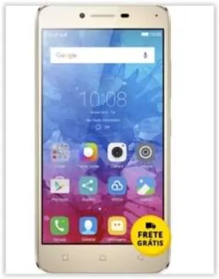 [Saraiva] Smartphone Lenovo Vibe K5 Dualchip Dourado 4G Tela 5" Android Lollipop 5.1.1 Câmera 13Mp 16Gb  por R$ 696