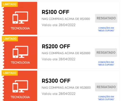 Imagem na descrição da promoção