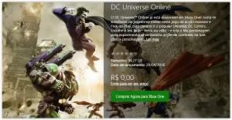 [Xbox Live] DC Universe Online para Xbox one - Grátis