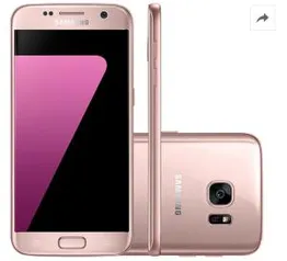 Smartphone Samsung Galaxy S7 Android 6.0 Tela 5.1" 32GB Wi-Fi 4G Câmera 12MP - Rosé - R$1583,12