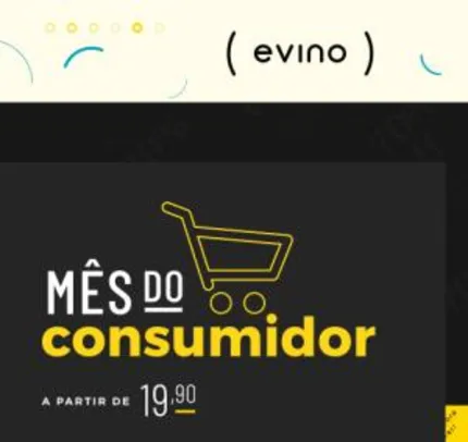 Mês do Consumidor na Evino - Vinhos com até 70% OFF, a partir de R$19,90