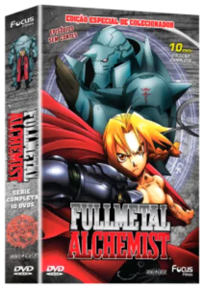Fullmetal Alchemist - Coleção Completa - Edição Especial de Colecionador - 10 DVDs - R$ 59,90