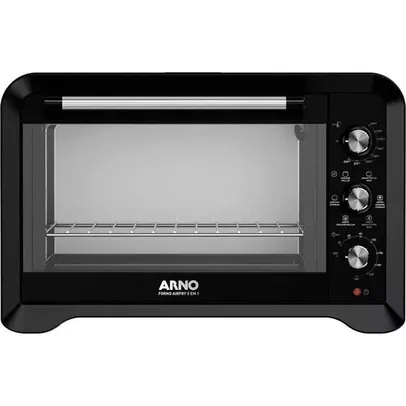 [AME R$509] Forno Elétrico Arno Airfry 6 Em 1 40L 1600w Preto FOR4 - 220v