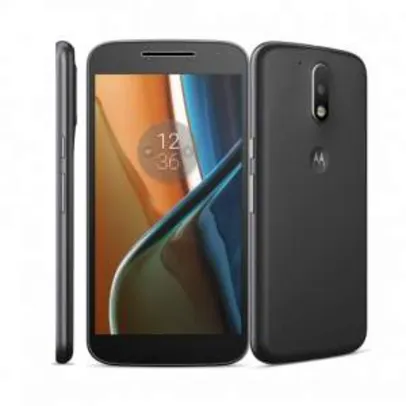 [Eletrum] Motorola Moto G4 16GB Preto - R$1.089 